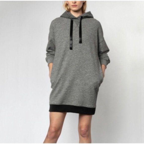 ATM Dresses & Skirts - ATM  French Terry Hoodie Dress NWOT